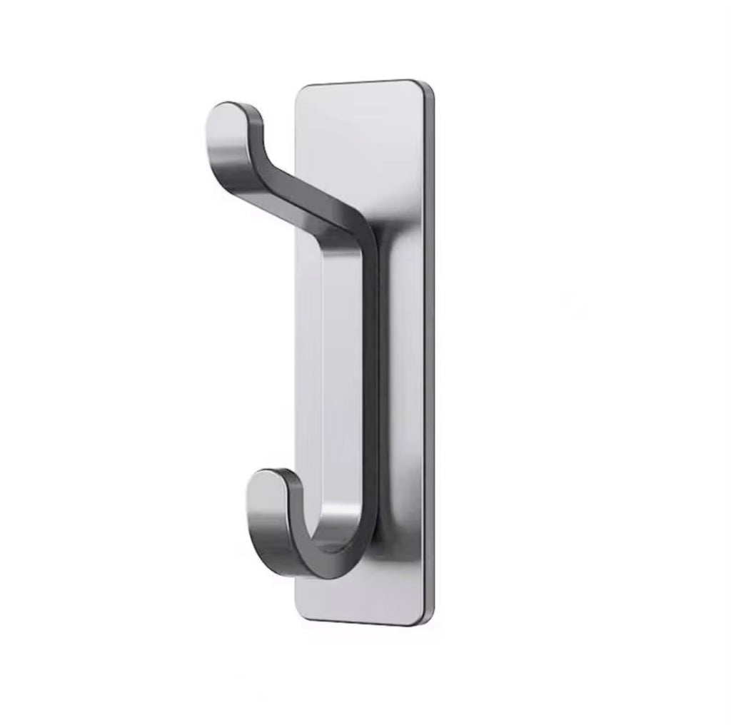 Self-Adhesive Double Hook – No-Drill, Heavy-Duty