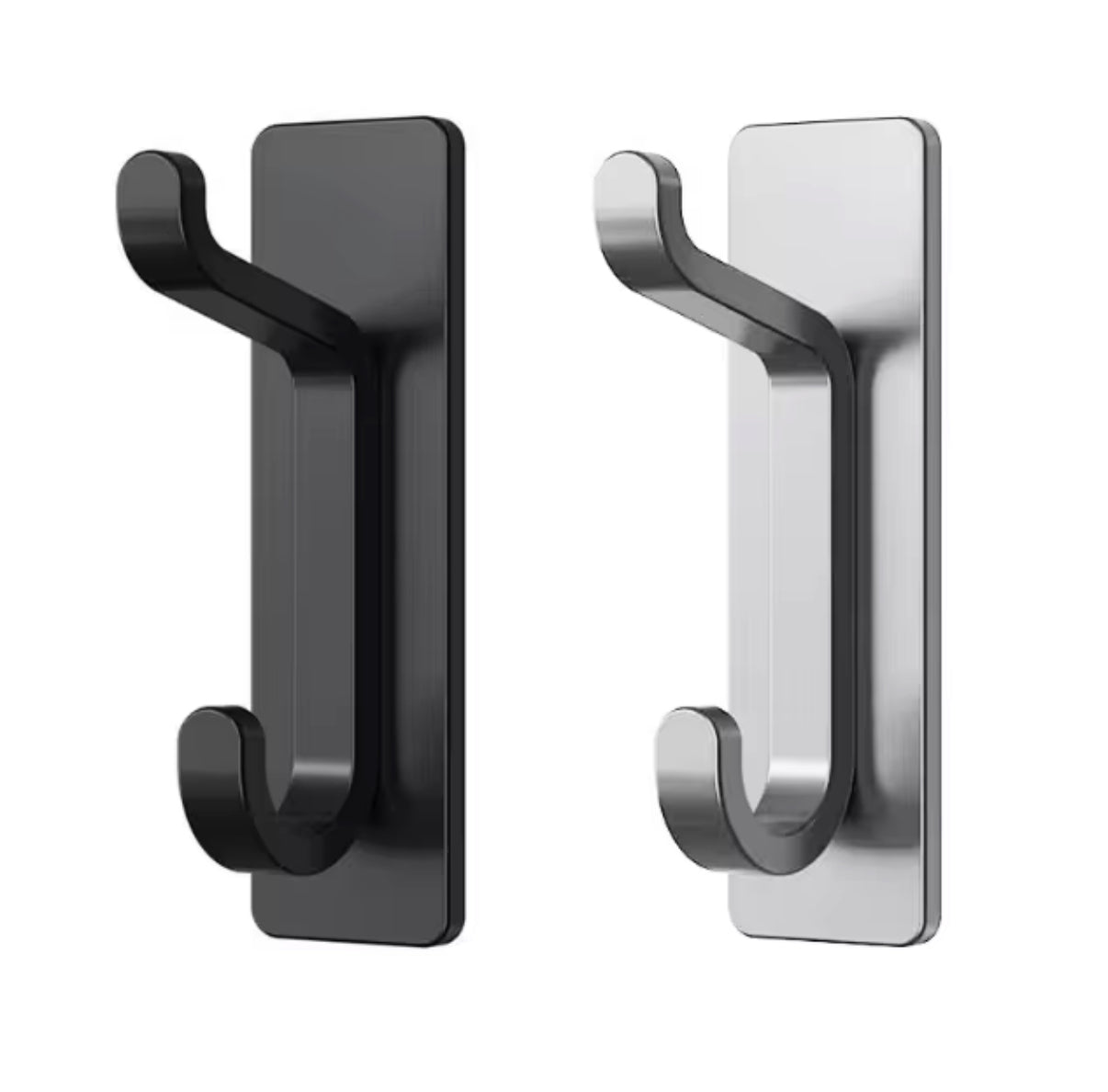 Self-Adhesive Double Hook – No-Drill, Heavy-Duty