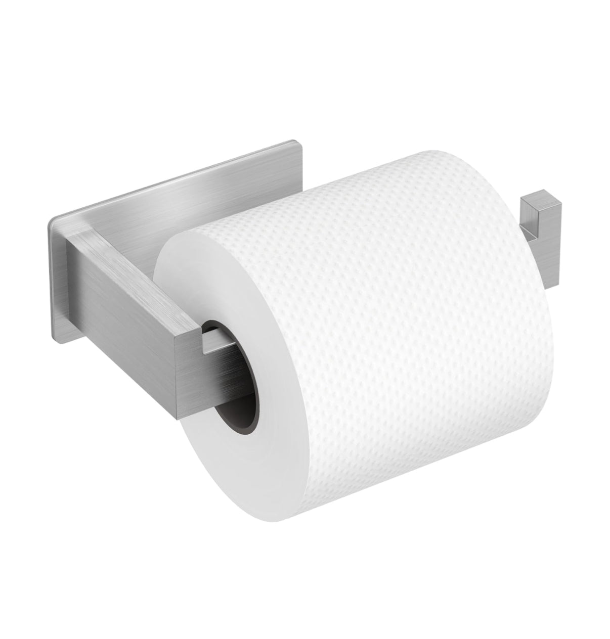 Self Adhesive Toilet Paper Holder - Silver